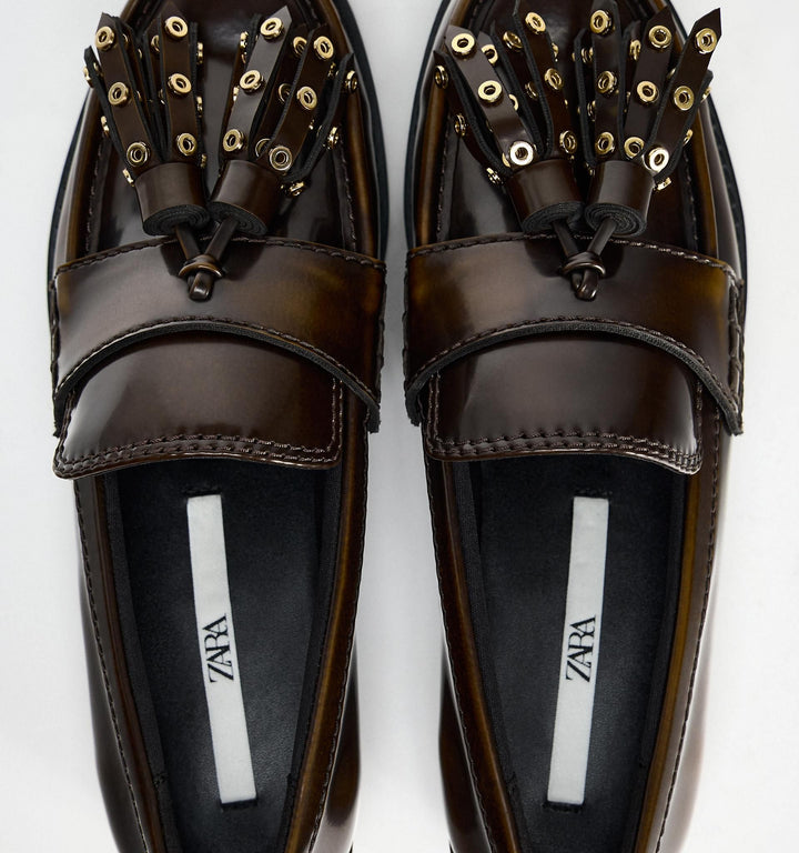 Moudda ZARA - Mocassin pompons œillets - Tunisie 3