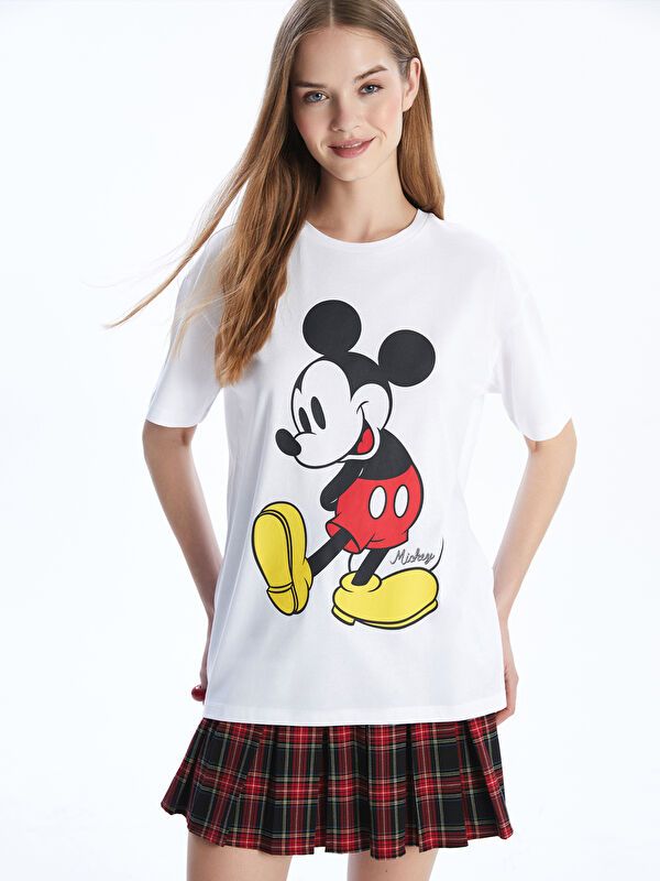 Moudda LC Waikiki - Body jersey manches courtes licence Femme Buxe blanc - Tunisie 1