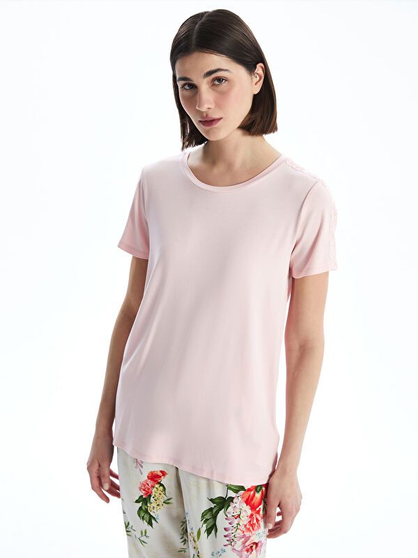 Moudda LC Waikiki - Pyjama tissé à manches courtes pour Femmes - Tunisie 2