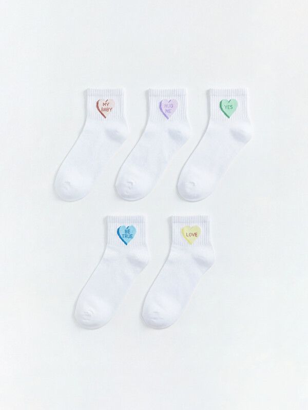 Moudda LC Waikiki - Chaussettes liner trainer (sport) pour Femme couleur Blanc brillant - Tunisie 1