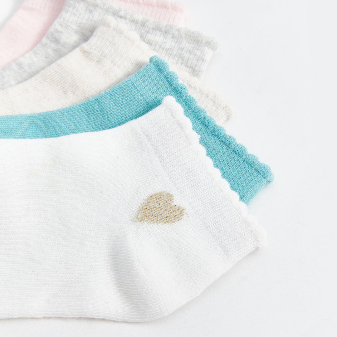 Moudda LC Waikiki - Chaussettes pour sneakers Fille Ecru - Tunisie 3