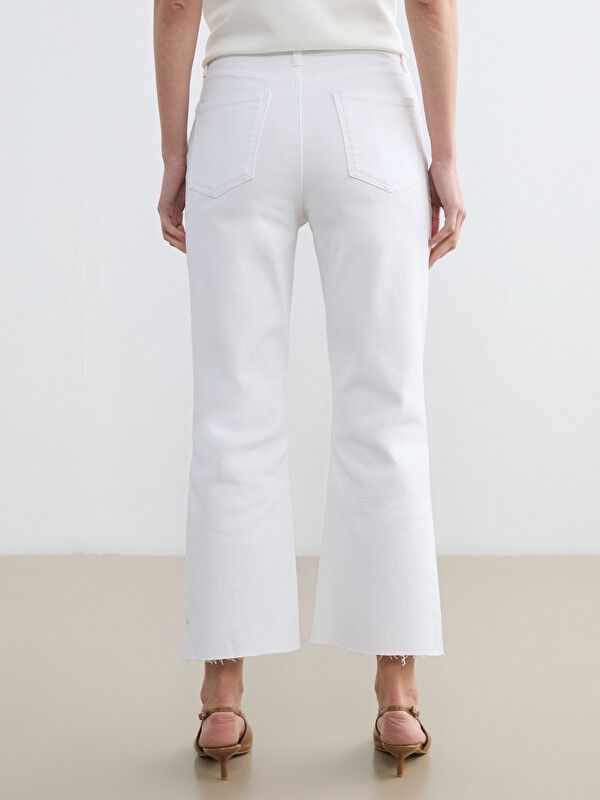 Moudda LC Waikiki - Pantalon en jean pour Femme couleur Rodeo blanc - Tunisie 4