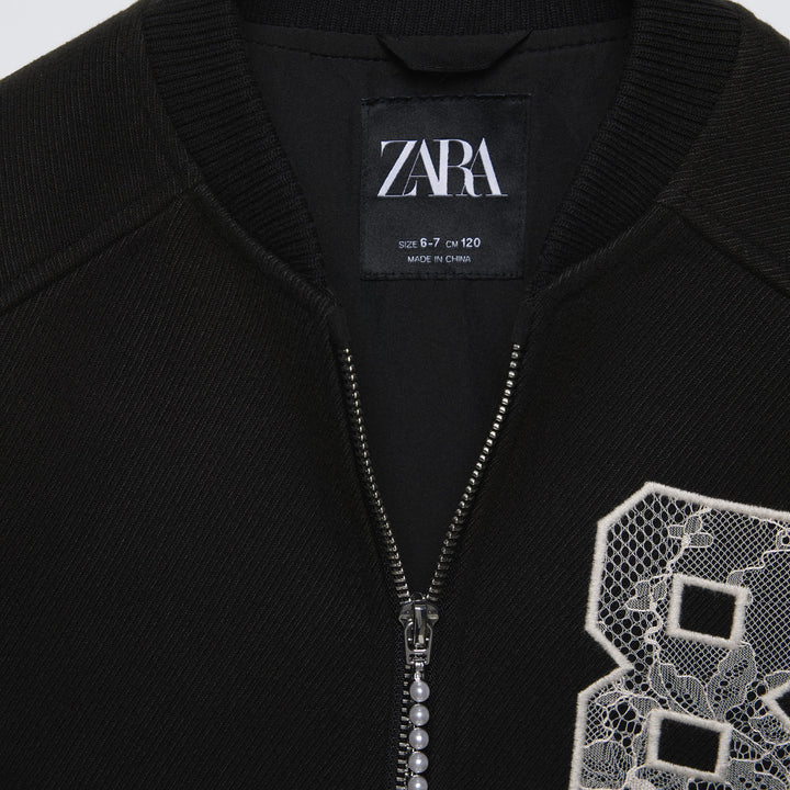 Moudda ZARA - Veste bomber fille détail dentelle - Tunisie 3