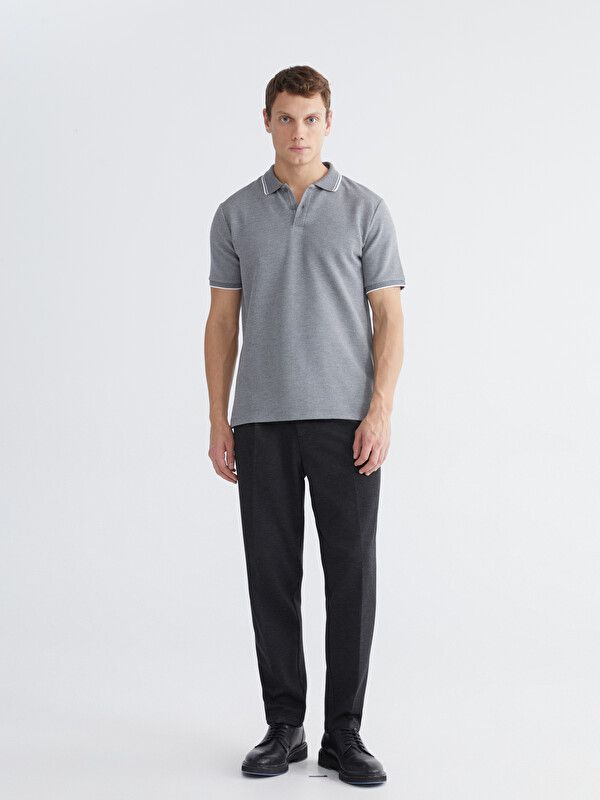 Moudda LC Waikiki - T-shirt manches courtes en jersey pour Homme couleur Gris mélangé - Tunisie 2