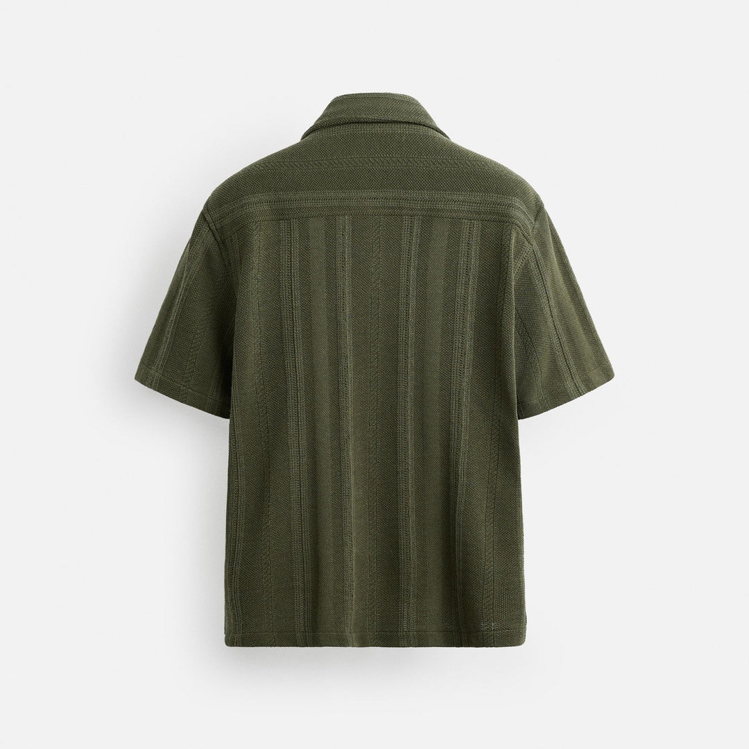Moudda ZARA - Chemise - Col Bowling & Jacquard Structuré - Tunisie 2