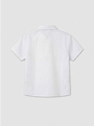 Moudda LC Waikiki - Chemise manches courtes en tissu pour Garçon couleur Blanc - Tunisie 2