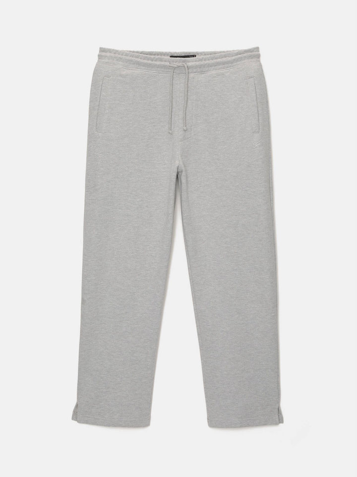 Moudda PULL & BEAR - Pantalon Jogging Fleece STWD Wide sans Revers Gris - Tunisie 8