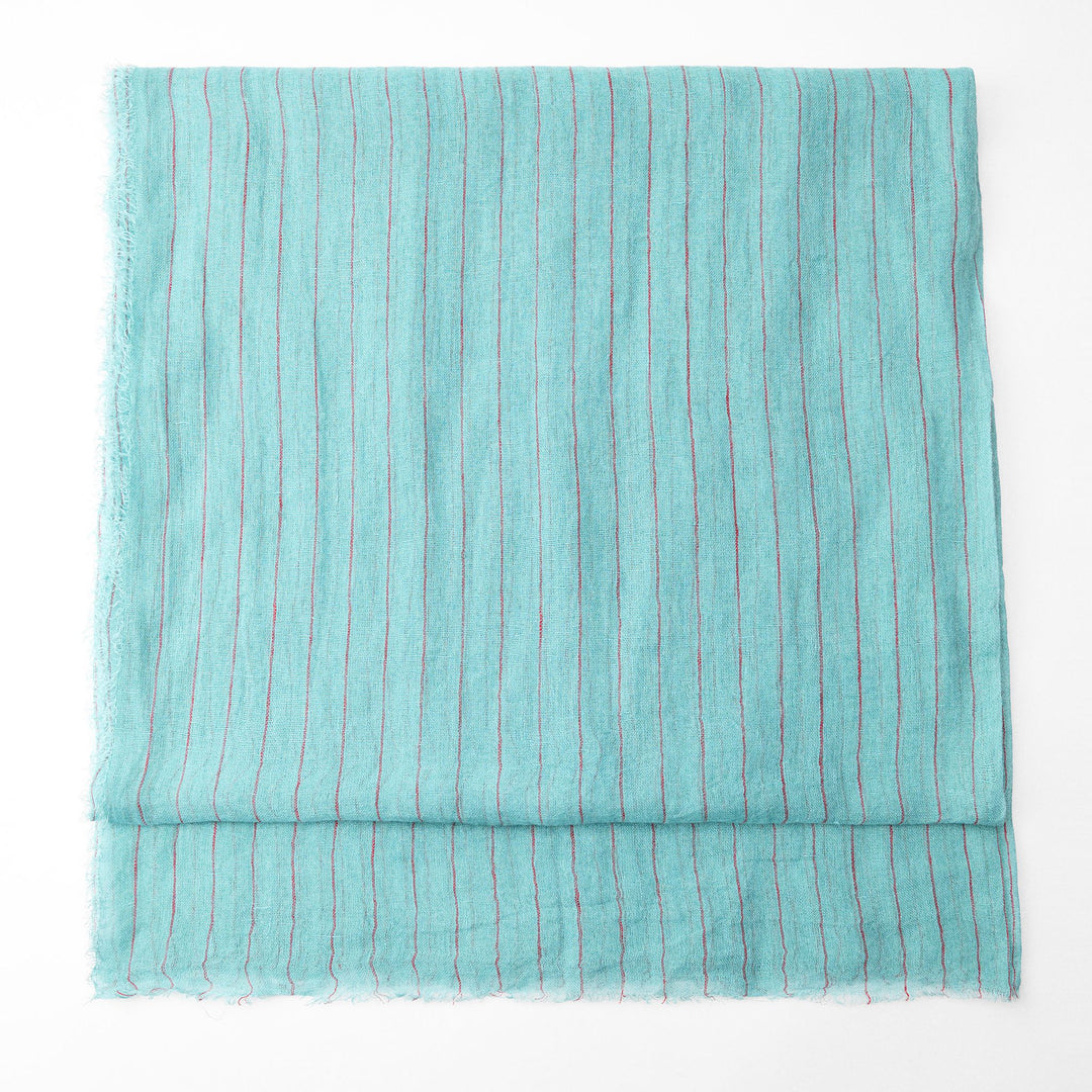 Moudda ZARA - Foulard lin mille rayures - Tunisie 1