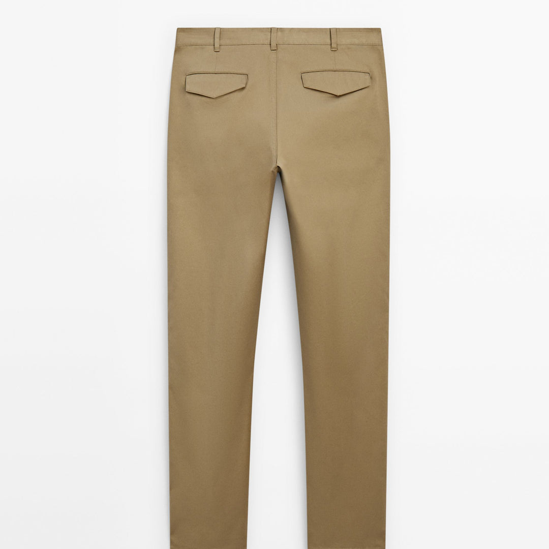 Moudda Massimo Dutti - Pantalon sergé détail patte coupe fuselée - Tunisie 5