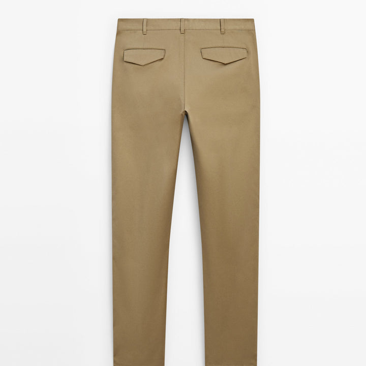Moudda Massimo Dutti - Pantalon sergé détail patte coupe fuselée - Tunisie 5
