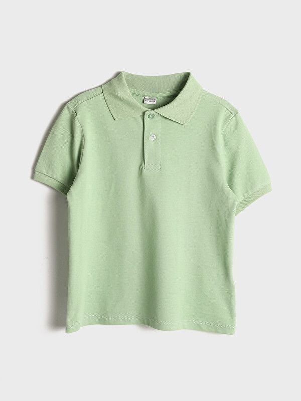 Moudda LC Waikiki - Body basique manches courtes en jersey pour Garçon couleur Vert clair - Tunisie 1
