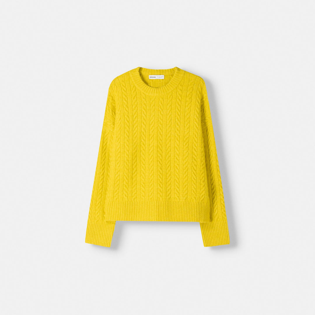 Moudda BERSHKA - Pull Col Rond Oversize Torsadé - Tunisie 1