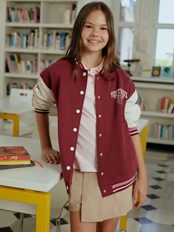 Moudda LC Waikiki - Cardigan en jersey Fille Prune - Tunisie 1