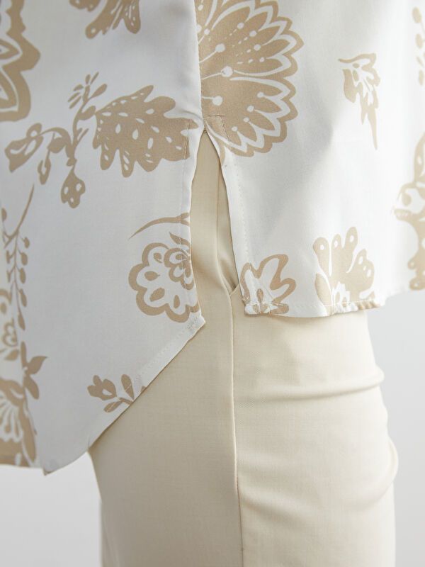 Moudda LC Waikiki - Chemise tissée imprimée manches longues Femme Imprimé vert - Tunisie 4