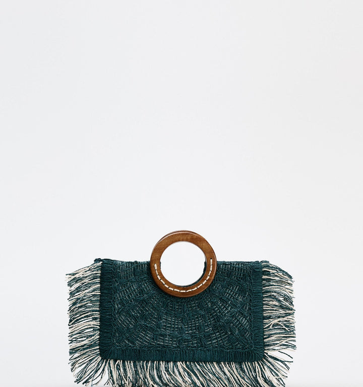 Moudda ZARA - Sac shopper horizontal raphia anse bois - Tunisie 6