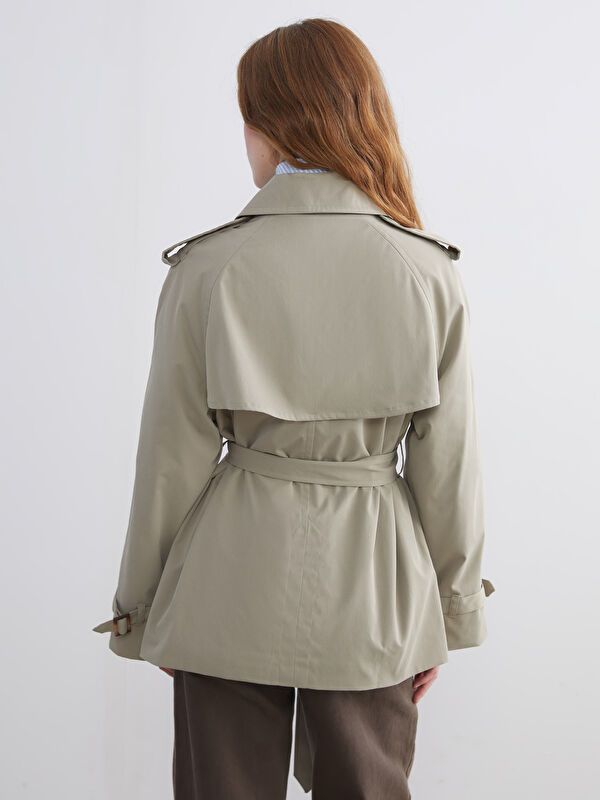 Moudda LC Waikiki - Trench Femme Kaki clair - Tunisie 5