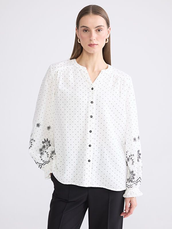 Moudda LC Waikiki - Chemise imprimée manches longues en tissu - Tunisie 1