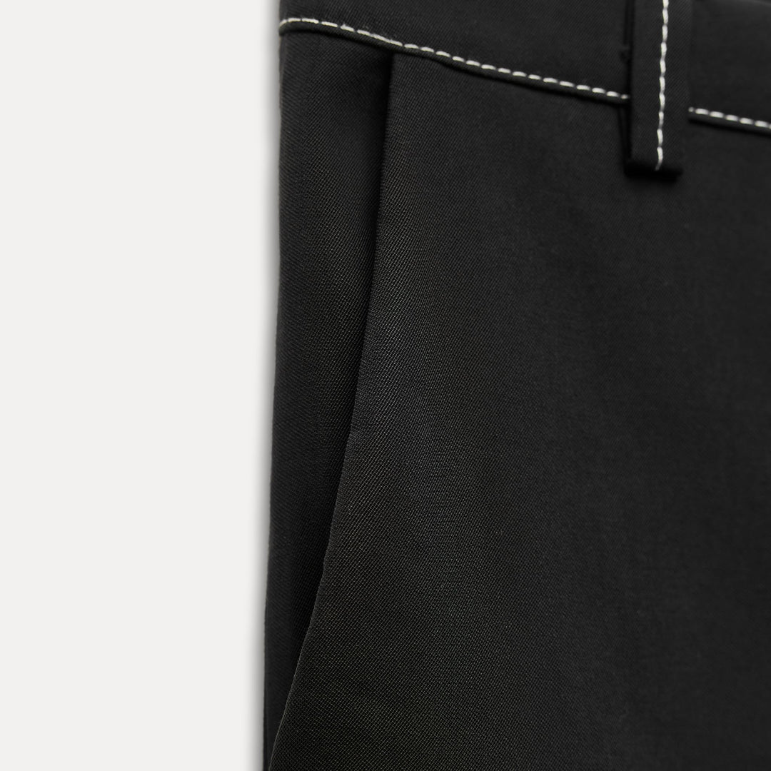 Moudda ZARA - Set pantalon droit avec surpiqûres contraste - Tunisie 4