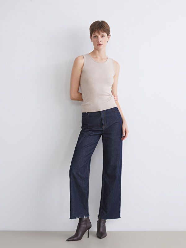 Moudda LC Waikiki - Pull tricot fin Femme Moi à l'avoine beige - Tunisie 2