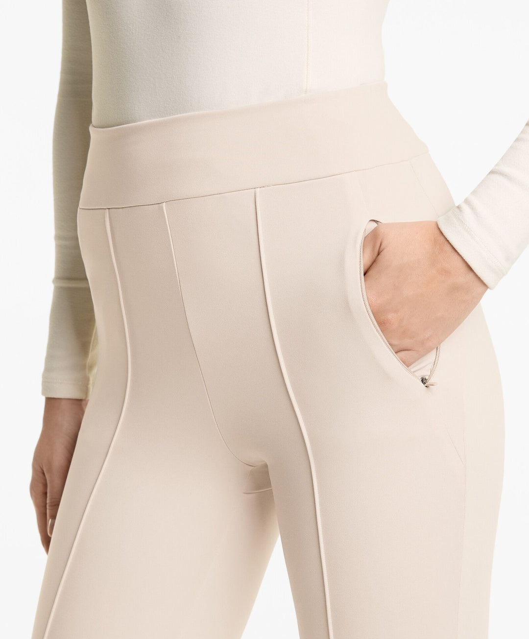 Moudda Oysho - Legging Long Chaud - Taille Haute, Cheville, Zip & Couture - Tunisie 5