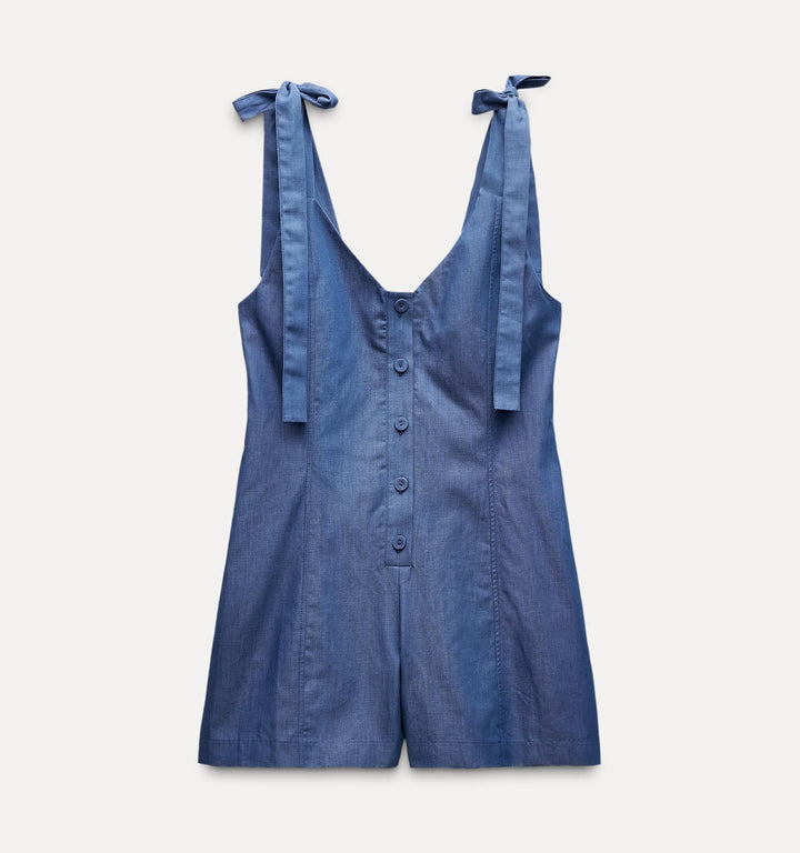 Moudda ZARA - Combinaison courte fines bretelles avec nœud - Tunisie 3