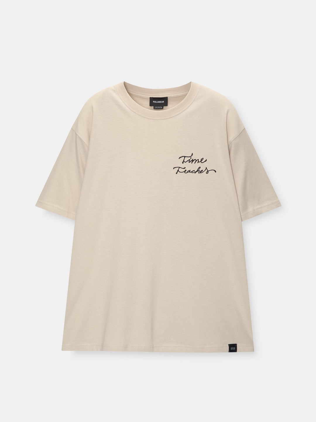 Moudda PULL & BEAR - T-Shirt Demi-Manches Brodé Poitrine - Tunisie 3