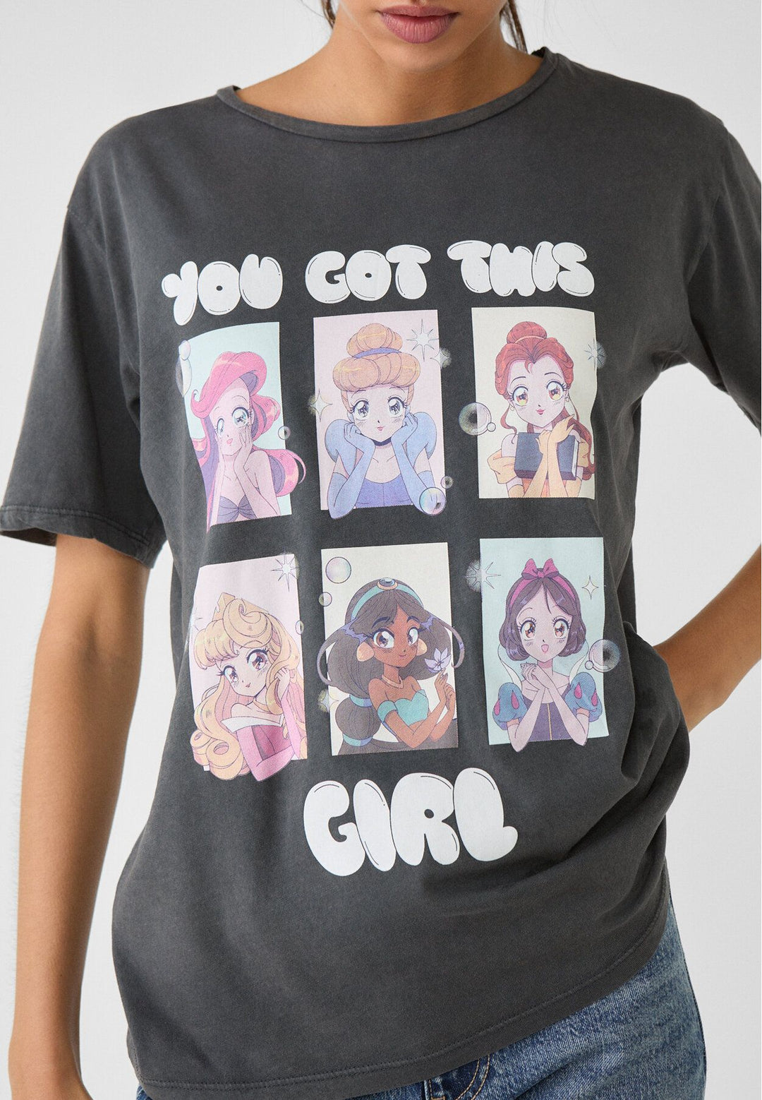 Moudda STRADIVARIUS - T-Shirt Princesses Manches+Calor - Tunisie 4