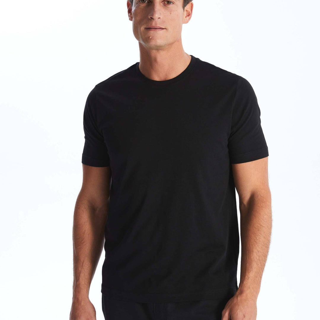 Moudda LC Waikiki - T-shirt jersey col rond manches courtes Homme Noir - Tunisie 2