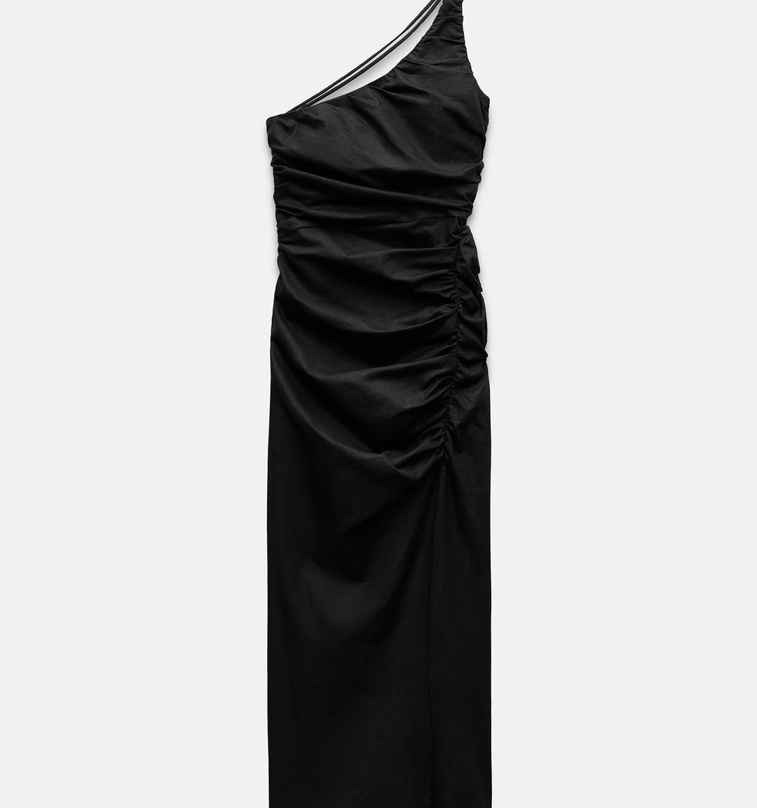 Moudda ZARA - Robe mi-longue en lin asymétrique drapée - Tunisie 5