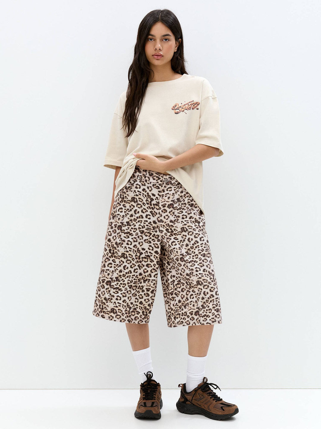 Moudda PULL & BEAR - Bermuda Oversize - Léopard - Tunisie 2