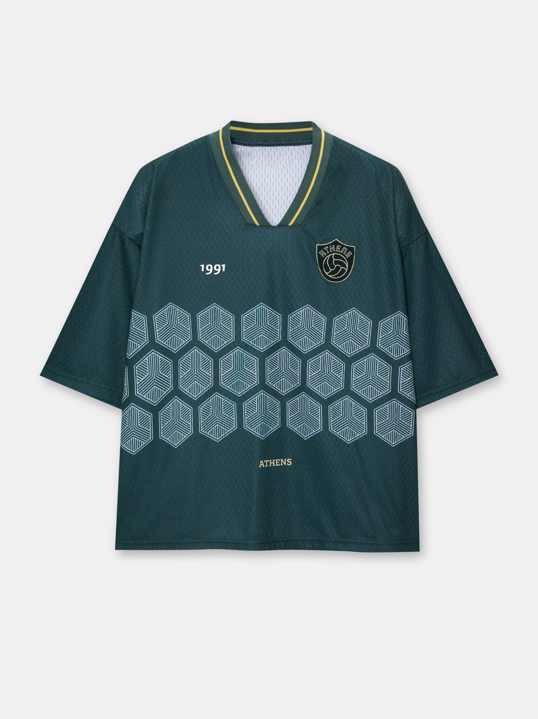 Moudda PULL & BEAR - T-Shirt Demi-Manches Football Vert Athens STWD - Tunisie 1