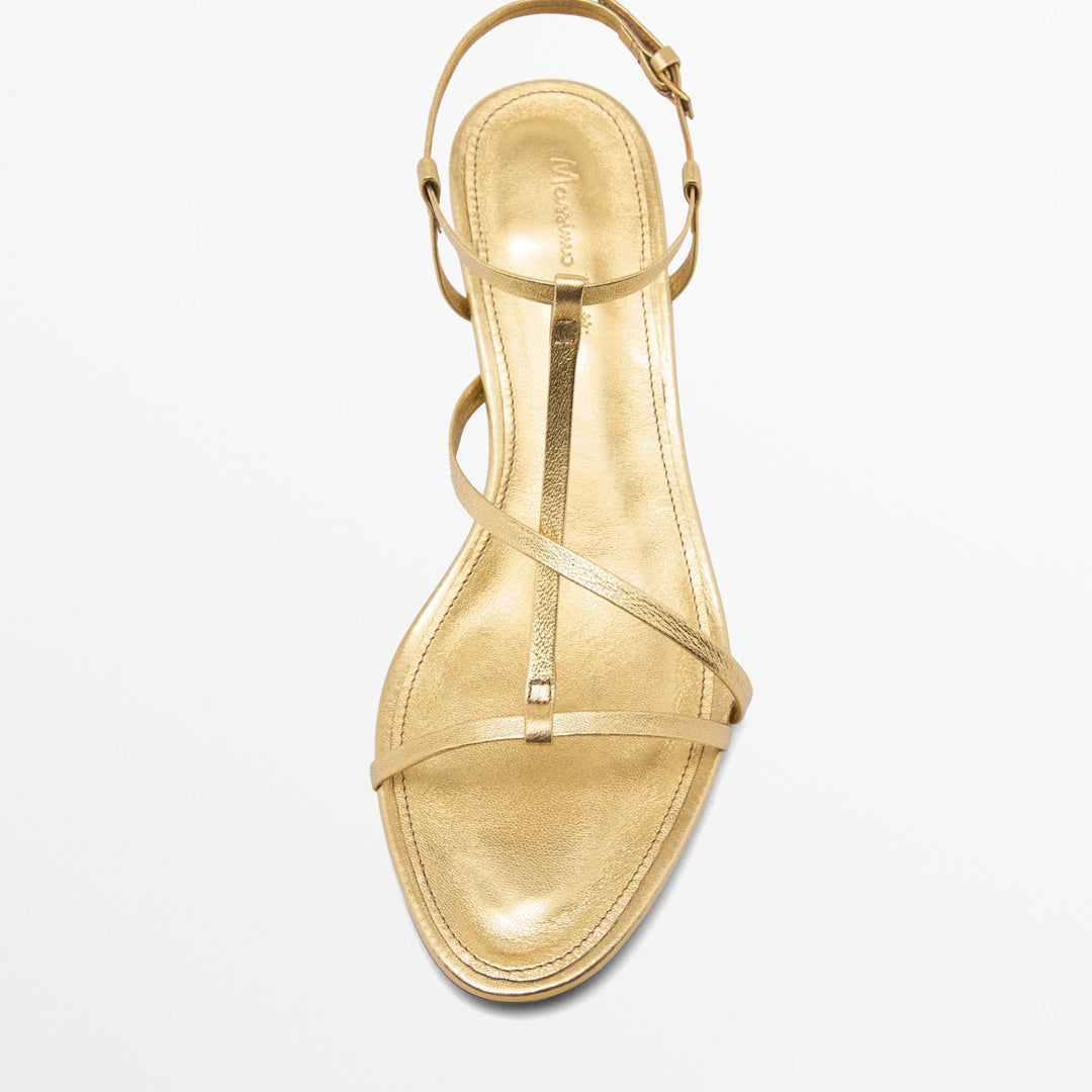 Moudda Massimo Dutti - Sandales talon bandes métallisées - Tunisie 5