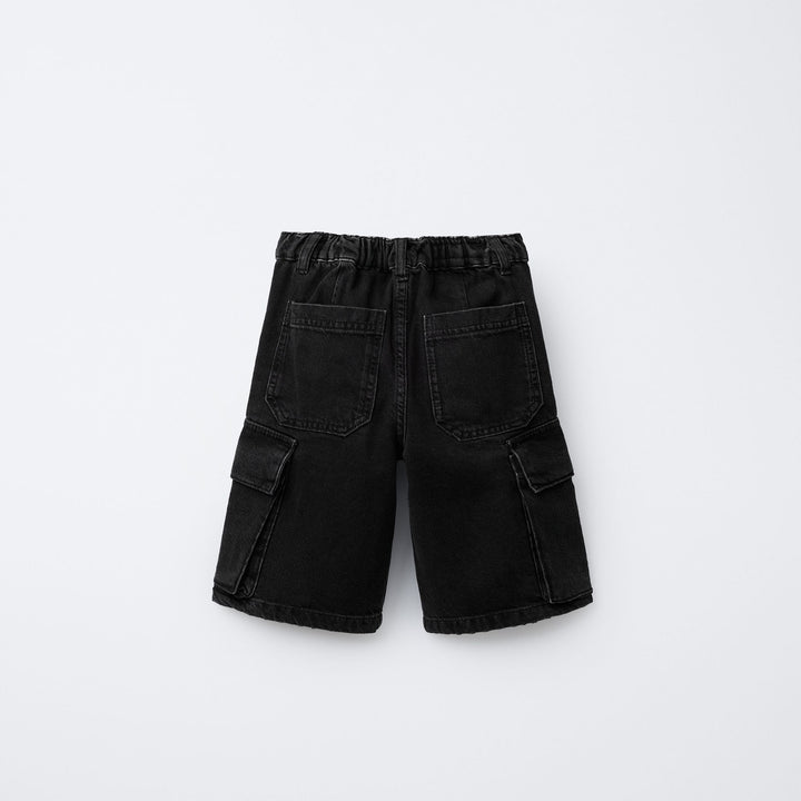 Moudda ZARA - Bermuda Denim - Multicargo Noir (Street) - Tunisie 2
