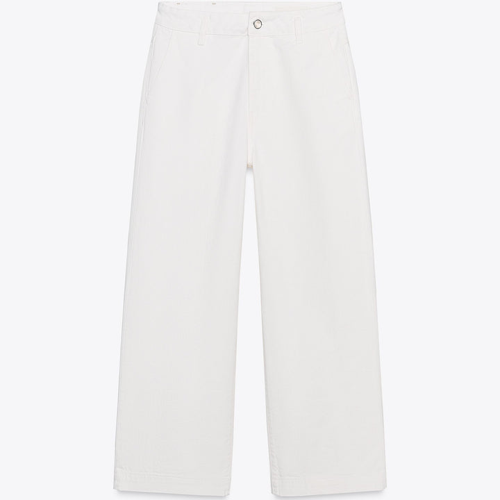 Moudda ZARA - Pantalon Cropped - Écru - Tunisie 1