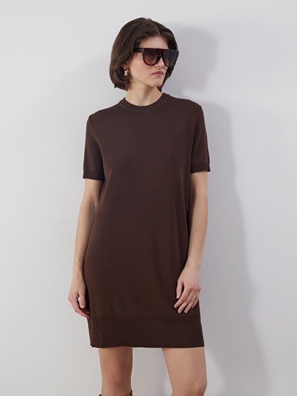 Moudda LC Waikiki - Robe tricot Femme Brun foncé - Tunisie 2