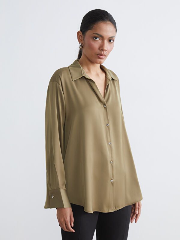 Moudda LC Waikiki - Chemise manches longues en tissu pour Femme - Tunisie 1