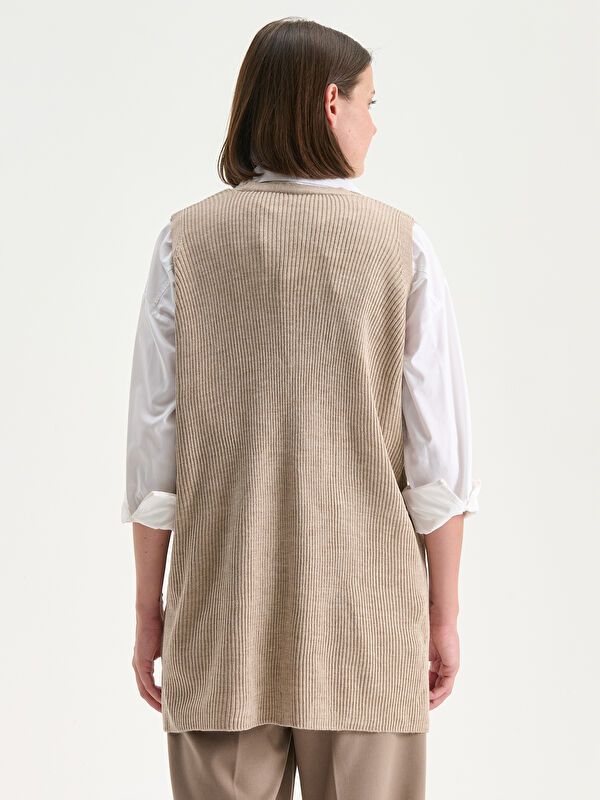 Moudda LC Waikiki - Débardeur tricot Femme Beige - Tunisie 4