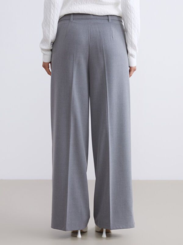 Moudda LC Waikiki - Pantalon tissé moyen Femme Mélange de gris - Tunisie 4