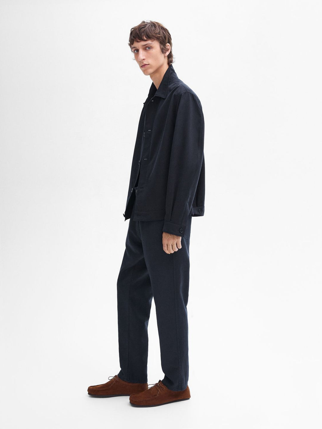 Moudda Massimo Dutti - Pantalon jean coton/lin coupe fuselée - Tunisie 7