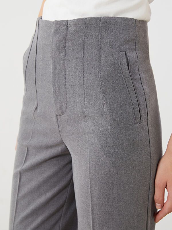 Moudda LC Waikiki - Pantalon tissé moyen Femme Mélange de gris - Tunisie 3