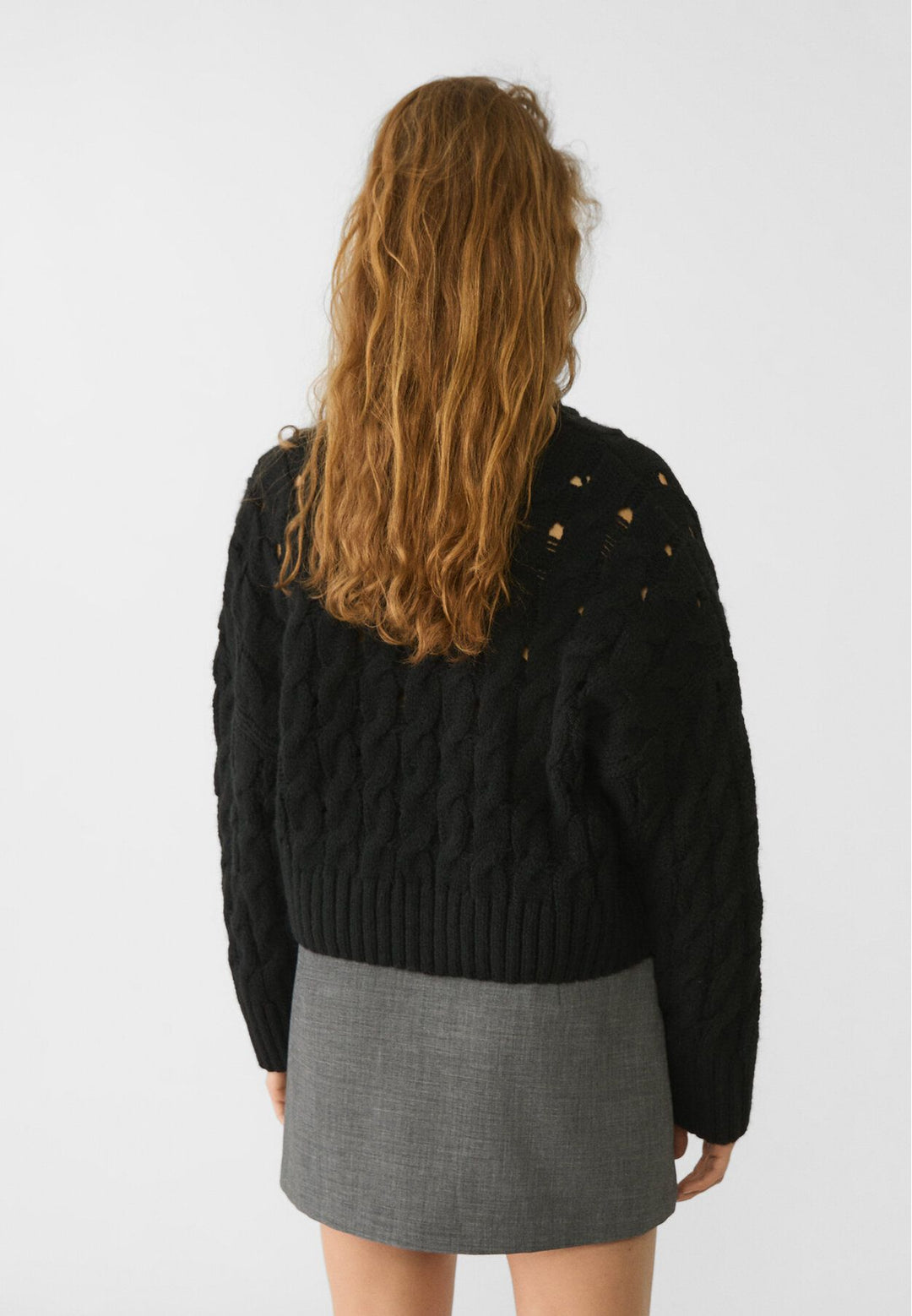 Moudda STRADIVARIUS - Pull en Maille Col Cygne Crop Tressé - Tunisie 5