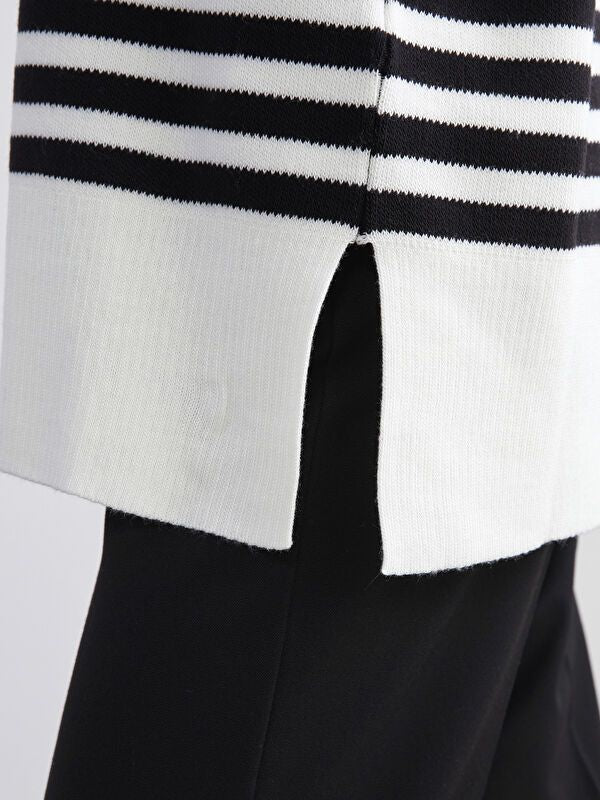 Moudda LC Waikiki - Tunique tricot Femme Ecru rayé - Tunisie 3