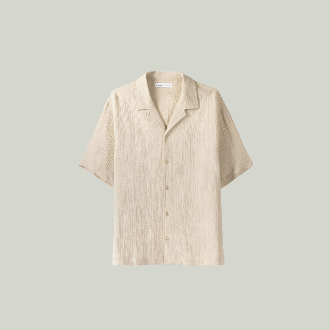 Moudda BERSHKA - Chemise Manches Courtes Relax Gaze de Coton - Tunisie 1