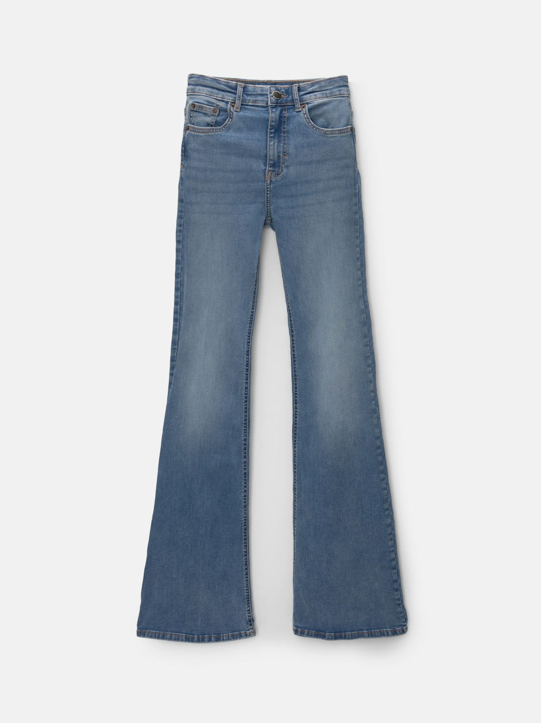 Moudda PULL & BEAR - Pantalon Skinny Flare Blanc Égypte - Tunisie 1