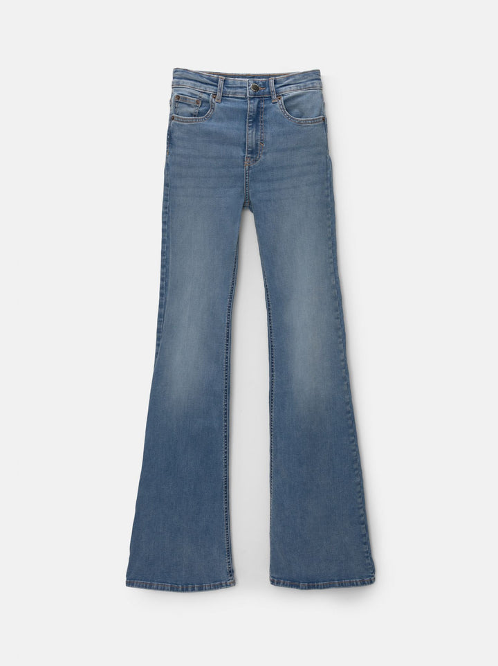 Moudda PULL & BEAR - Pantalon Skinny Flare Blanc Égypte - Tunisie 1