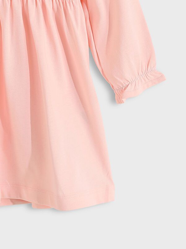 Moudda LC Waikiki - Robe en jersey manches longues Fille Rose pâle - Tunisie 3