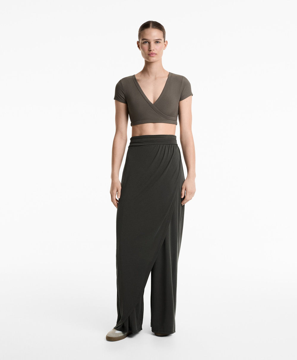 Moudda Oysho - Pantalon Long Wrap - Modal/Polyester - Tunisie 2