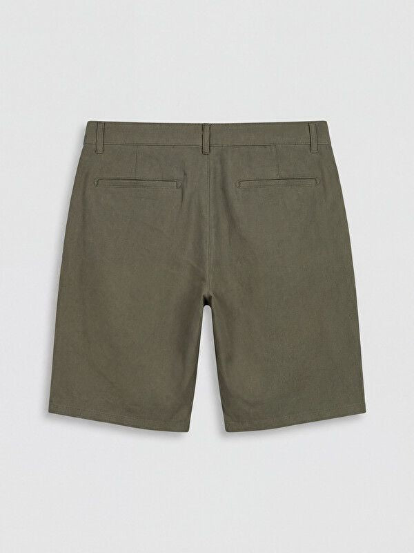 Moudda LC Waikiki - Short classique en tissu pour Homme couleur Vert kaki - Tunisie 2