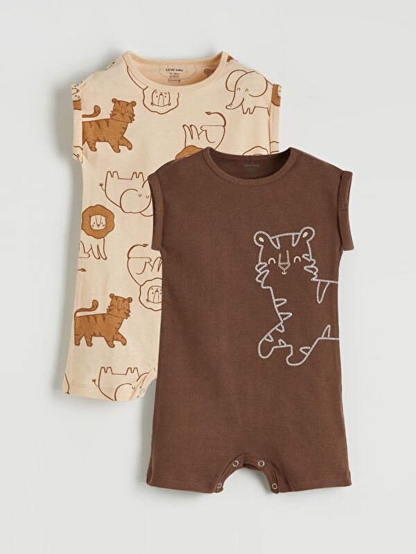 Moudda LC Waikiki - Combinaison bébé manches courtes en jersey pour Garçon - Tunisie 1