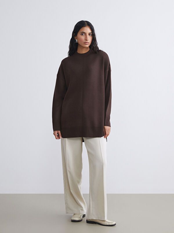 Moudda LC Waikiki - Tunique en tricot Femme Brun - Tunisie 2